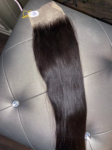 Raw South Indian Straight Closures